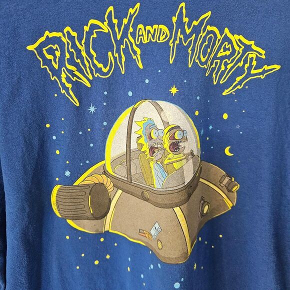 Rick and Morty UFO T-Shirt – Size 3XL – Royal Blue - Picture 2 of 4